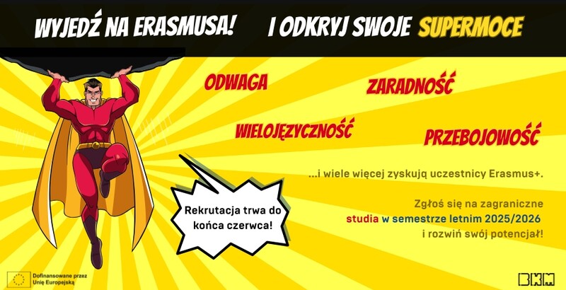 Wyjazdy na studia w semestrze letnim 2025/2026