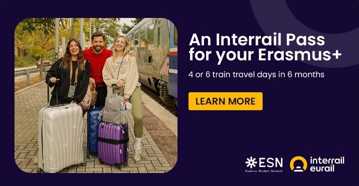 Interrail Global Pass dla uczestników Erasmus+